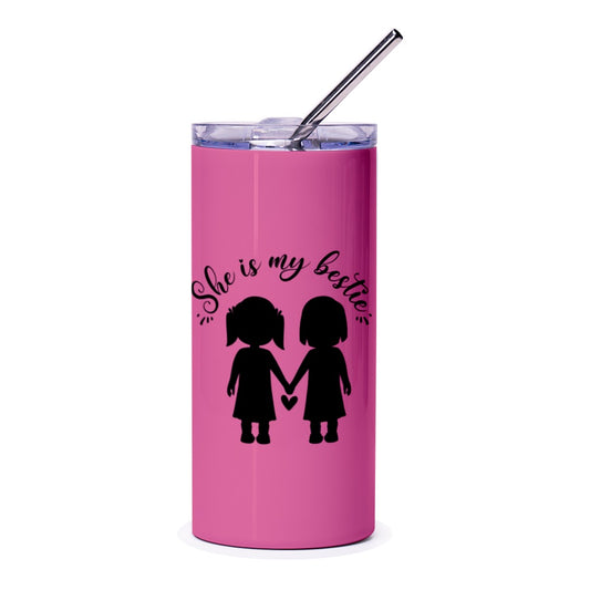 Bestie Tumbler, She is My Bestie Tumbler, Best Friend Gift, Friendship Tumbler, Gift for Friend, Bestie Present, Girlfriends Tumbler - Tawshia