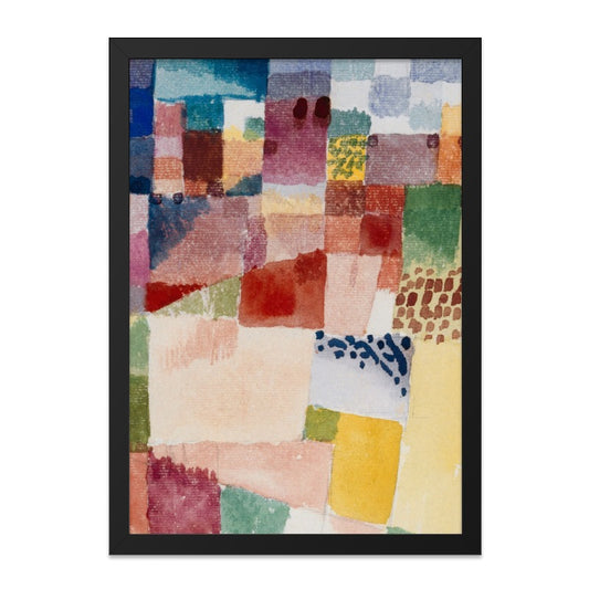 Paul Klee Inspired Wall Art, Abstract Squares Print, Modern Art Decor, Colorful Home Accent, Contemporary Artwork, Geometric Wall Hanging - Tawshia