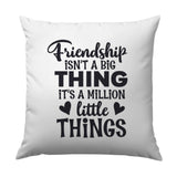 Friendship Pillow, Best Friend Gift, Friendship Quote Pillow, Home Decor Pillow, Decorative Pillow, Cute Pillow Gift - Tawshia