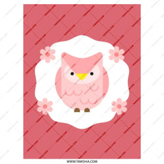 Pink Owl Tote Bag, Cute Bird Gift, Floral Tote, Trendy Owl Design, Stylish Tote Bag, Everyday Bag, Reusable Shopping Bag, Gift Idea - Tawshia