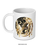 Celestial Floral Mug, Dreamy Moon Coffee Mug, Bohemian Chic Gift, Unique Design Mug, Artistic Beverage Mug, Gift for Her Mug SKU: MG10004217 - Tawshia