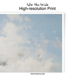 Cloudscape Photographic Prints, Sky Cloud Art Print, Soft Pastel Home Decor, Dreamy Sky Wall Art, Modern Landscape Fine Art Photography - Tawshia