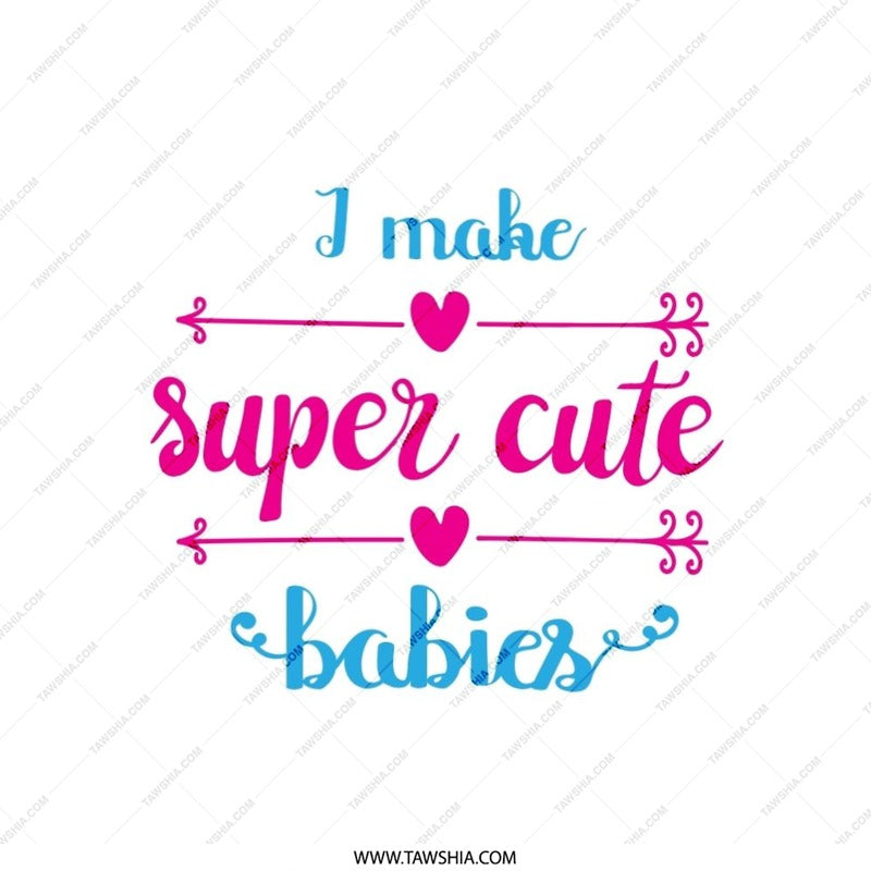 I Make Super Cute Babies Pillow, New Mom Gift, Pregnancy Gift, Baby Shower Decor, Nursery Decor, Decorative Pillow, Trendy Throw Pillow - Tawshia