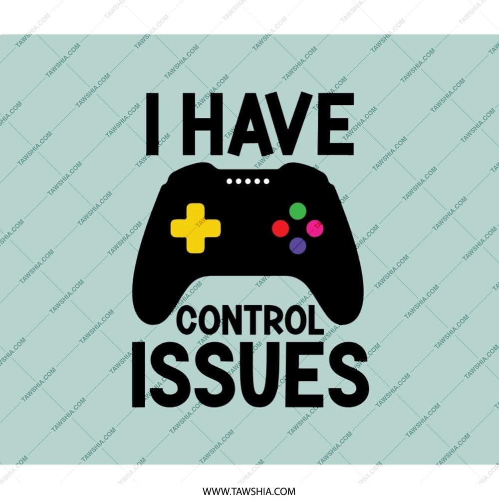 Funny Gamer BackPack, I Have Control Issues, Video Game Controller Back Pack, Gaming BackPack, Gift for Gamers, Gift For Him, Teens - Tawshia
