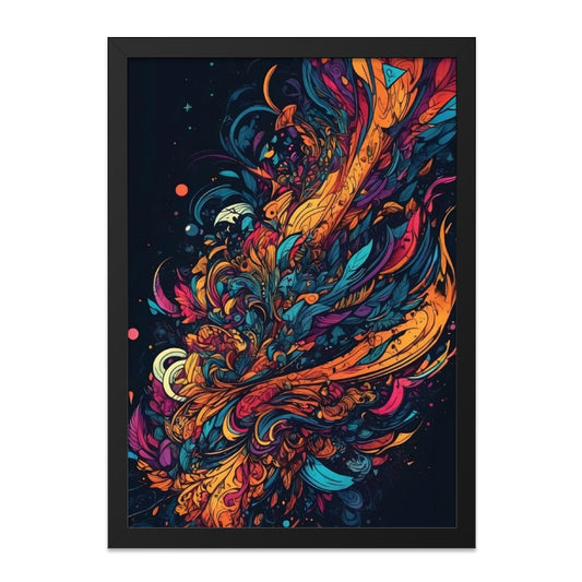 Abstract Wall Art, Colorful Decor, Modern Art Print, Home Decor, Office Decor, Gift Idea, Framed Art, Contemporary Art, Artistic Design - Tawshia