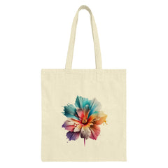 Floral Art Tote Bag, Colorful Flower Print, Abstract Blossom, Nature Lover Gift, Everyday Carryall, Stylish Grocery Bag, Shopping Tote - Tawshia