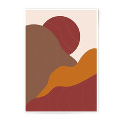 Abstract Landscape Photographic Print, Modern Art Print, Geometric Art Print, Earth Tones Art, Minimalist Art Print, Wall Decor Art - Tawshia