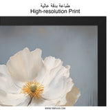 White Poppy Wall Art, Floral Print, Elegant Home Decor, Botanical Art, Flower Painting, Modern Art, Nature Art, Neutral Wall Decor - Tawshia