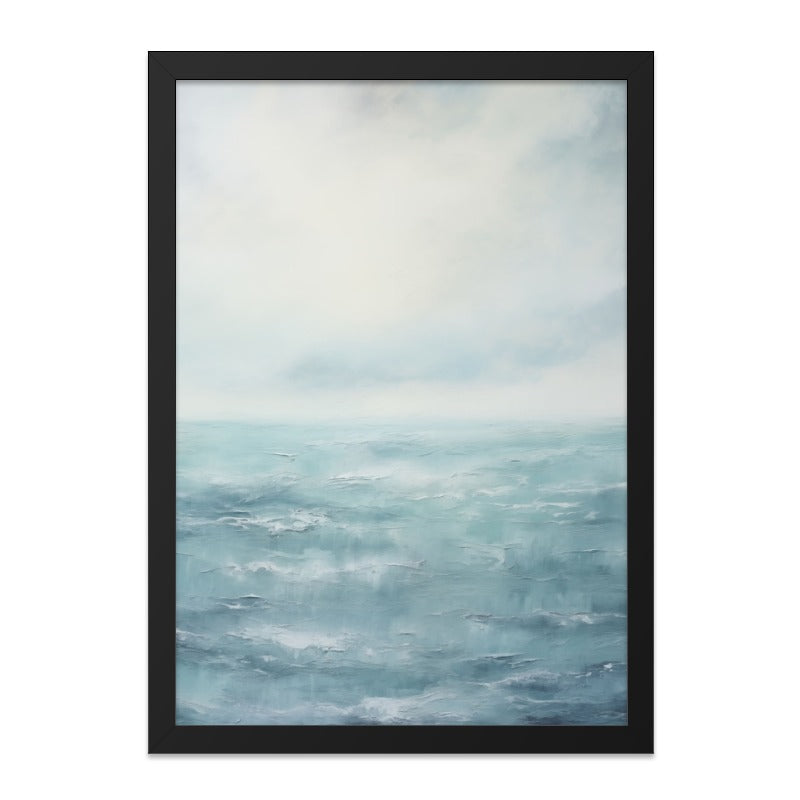 Serene Ocean Wall Art, Coastal Print, Abstract Seascape, Minimalist Art, Calm Water Painting, Peaceful Home Decor - Tawshia