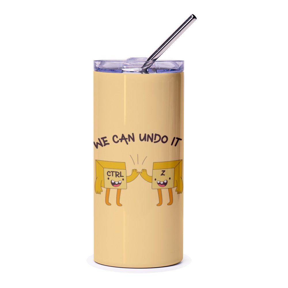 Undo It Tumbler, Computer Keys, Ctrl Z, Programmer Gift, Tech Humor, Funny Gift Idea, Office Decor, Geeky Tumbler, Keyboard Keys - Tawshia