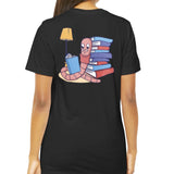 Bookworm and Books Fun Graphic Tee product type