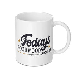 Todays Good Mood Coffee Mug, Funny Coffee Mug, Gift for Coffee Lover, Novelty Mug, Cute Mug, Coffee Gift, Coffee Addict Mug - Tawshia