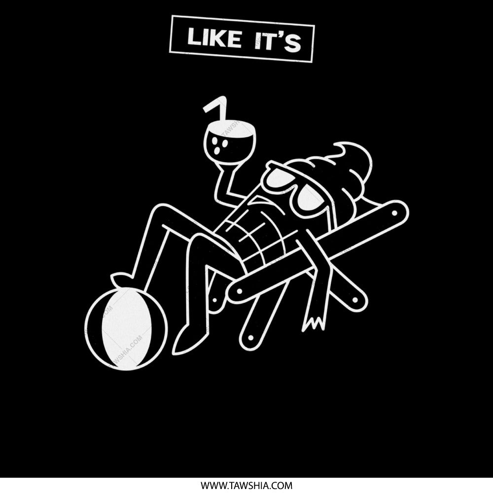 Funny Relaxed Character on Vacation Graphic product type