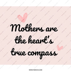 Mother's Day Gift, Heart Compass Mouse Pad, Cute Office Decor, Mom Birthday Present, Pink Desk Accessory, Mothers Day Mousepad - Tawshia