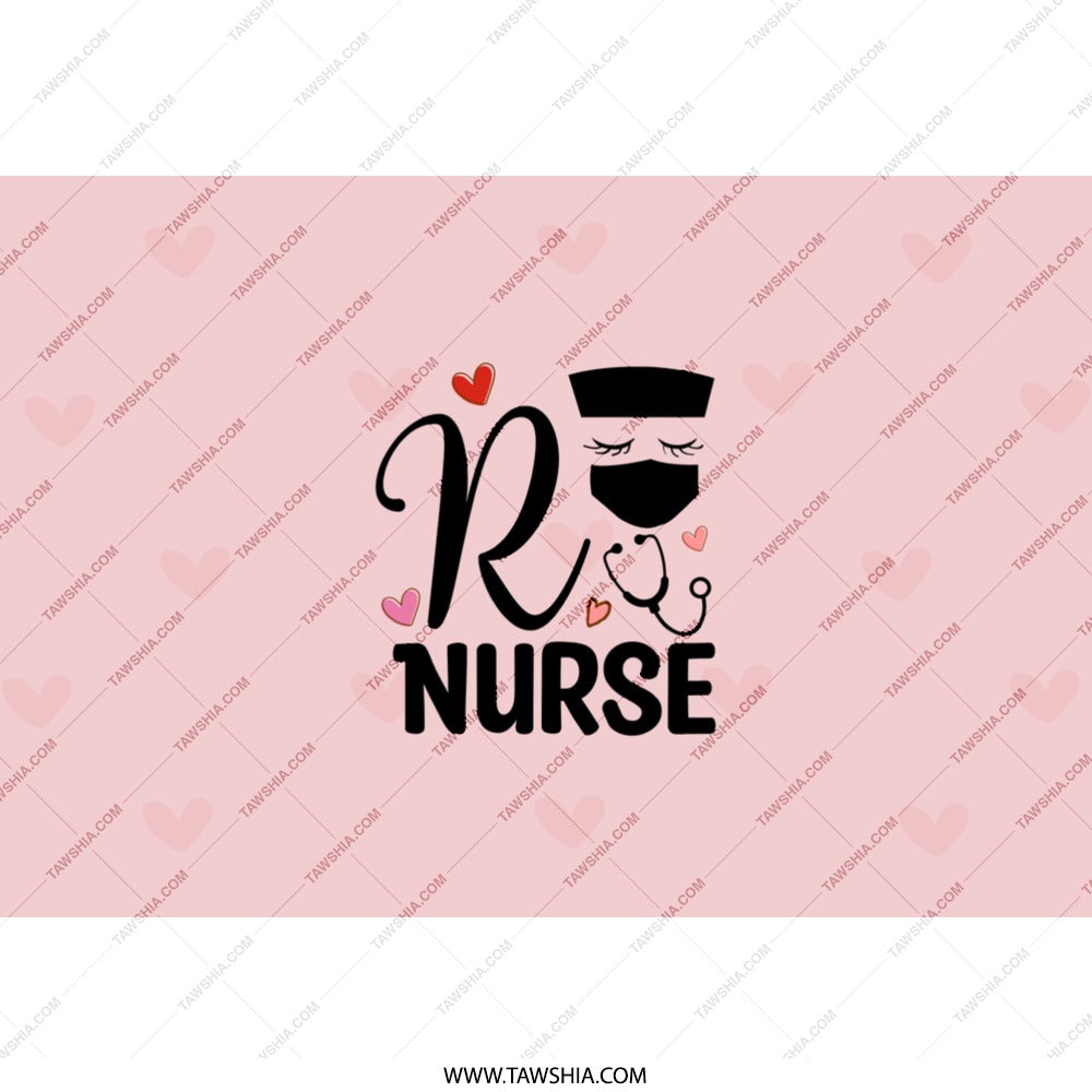 Nurse Tumbler, Gift for Nurse, Nurse Appreciation, Pink Tumbler, Nurse with Mask, Nurse Stethoscope, Personalized Nurse, Gifts for Nurses - Tawshia