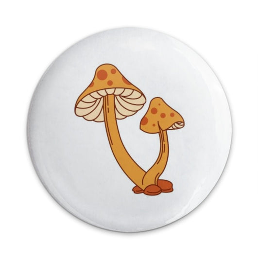 Mushroom Pinback Button, Retro Mushroom Design, Funky Pinback Button, Aesthetic Pin, Nature Inspired Button, Cute Button, Spores - Tawshia