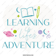 Learning Adventure Mug, Educational Gift, Teacher Appreciation, Book Lover Gift, Inspirational Coffee Cup, Student Gift Idea - Tawshia