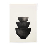 Abstract Bowls Photographic Print, Minimalist Art Print, Black and White Wall Decor, Modern Home Decor, Fine Art Photography - Tawshia