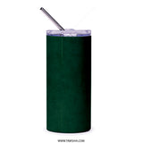 Saudi National Day Tumbler, Kingdom of Saudi Arabia Celebration, Green Design, KSA Pride, Palm Tree and Swords Art, Travel Mug - Tawshia