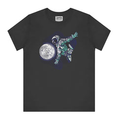 Astronaut Reaching Moon Graphic Tee Shirt product