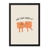 We Can Undo It Wall Art, Ctrl Z Wall Decor, Programmer Gift, Funny Computer Print, Geeky Office Art, Digital Artist Gift - Tawshia