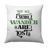 Wanderlust Pillow, Travel Lover Gift, Nature Inspired Pillow, Hiking Adventure, Home Decor, Inspirational Quote, Gift for Explorer - Tawshia
