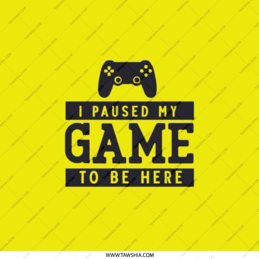 Gaming Pocket Mirror, I Paused My Game, Gamer Gift, Funny Mirror, Compact Mirror, Gamer Accessories, Video Game Lover, Novelty Mirror - Tawshia