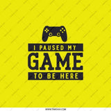 Gaming Pocket Mirror, I Paused My Game, Gamer Gift, Funny Mirror, Compact Mirror, Gamer Accessories, Video Game Lover, Novelty Mirror - Tawshia