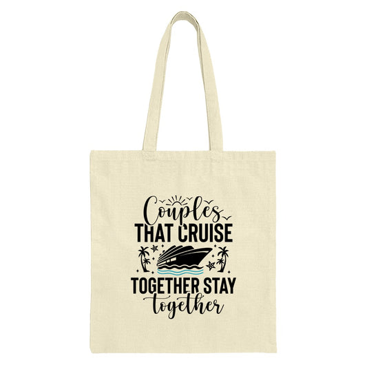 Cruise Couple Tote Bag, Vacation Gift, Matching Couple Gift, Honeymoon Gift, Anniversary Gift, Cruise Trip Souvenir, Cruise Lover Gift - Tawshia
