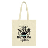 Cruise Couple Tote Bag, Vacation Gift, Matching Couple Gift, Honeymoon Gift, Anniversary Gift, Cruise Trip Souvenir, Cruise Lover Gift - Tawshia