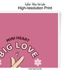 Mini Heart Sign Photographic Prints, Big Love Prints, Aesthetic Room Decor, Hand Sign Prints, Trendy Prints - Tawshia