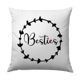 Besties Pillow, Friendship Gift, Best Friend Pillow, Cute Pillow, Best Friends Forever, Bff Pillow, Decorative Pillow, Home Decor - Tawshia