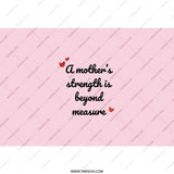 Mother's Strength Tumbler, Pink Tumbler, Mother's Day Gift, Gift for Mom, Mom Tumbler, Inspirational Tumbler, Mom Appreciation Gift - Tawshia