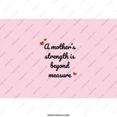 Mother's Strength Tumbler, Pink Tumbler, Mother's Day Gift, Gift for Mom, Mom Tumbler, Inspirational Tumbler, Mom Appreciation Gift - Tawshia