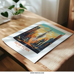 New York Photographic Print, Empire State Building Art, Cityscape Photography, USA Travel Souvenir, Urban Decor, Modern Wall Art - Tawshia