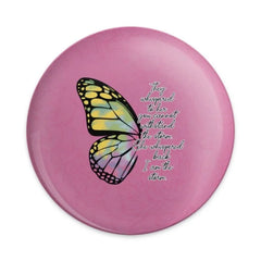 Butterfly Quote Pinback Button, Inspirational I Am The Storm Badge, Motivational Gift, Cute Trendy Pink Accessory, Positive Vibes Pin - Tawshia