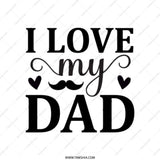 I Love My Dad Tote Bag, Father's Day Gift, Dad Birthday Present, Gift for Dad, Dad Tote Bag, Everyday Tote, Dad Appreciation - Tawshia