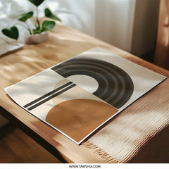 Abstract Geometric Photographic Print, Modern Art Print, Circle And Arch Wall Decor, Minimalist Home Decor, Contemporary Art, Wall Art - Tawshia