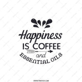 Coffee Essential Oils Pocket Mirror, Happiness Compact Mirror, Cute Gift for Her, Motivational Pocket Mirror, Beauty on the Go Mirror - Tawshia