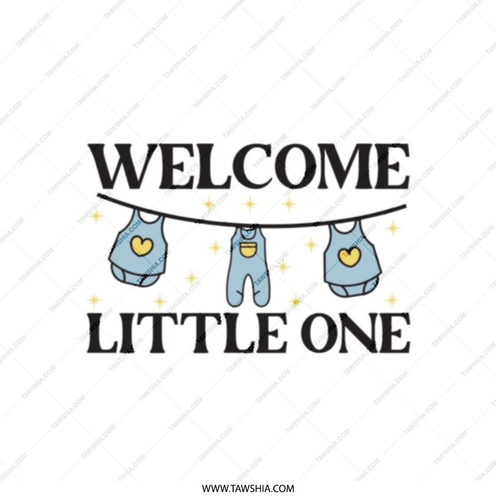 Welcome Little One Tote Bag, Baby Shower Gift Idea, Newborn Arrival Celebration, Cute Baby Clothes, New Parent Present - Tawshia