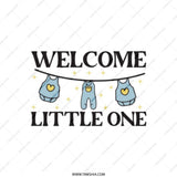 Welcome Little One Tote Bag, Baby Shower Gift Idea, Newborn Arrival Celebration, Cute Baby Clothes, New Parent Present - Tawshia