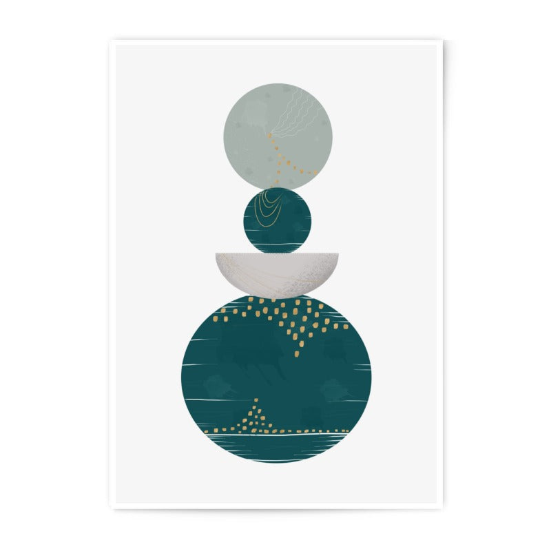 Abstract Photographic Print, Geometric Art Print, Boho Wall Decor, Modern Home Art, Circle Art Print - Tawshia