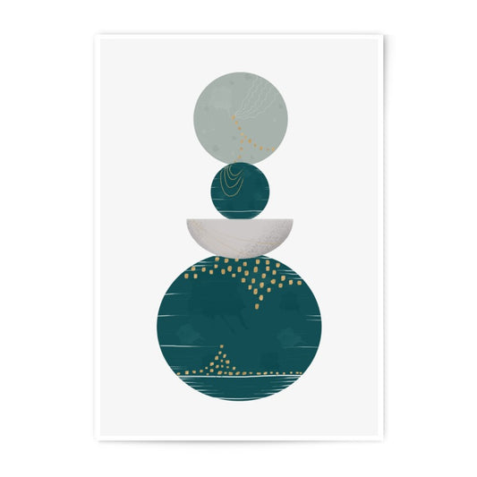 Abstract Photographic Print, Geometric Art Print, Boho Wall Decor, Modern Home Art, Circle Art Print - Tawshia