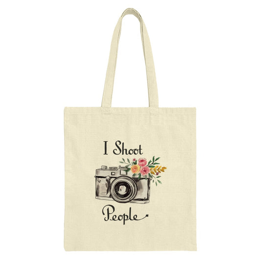 Camera Tote Bag, I Shoot People, Floral Camera Bag, Photography Lover Gift, Photographer Tote, Gift for Photographer, Camera Design - Tawshia