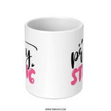 Pretty Strong Mug, Breast Cancer Awareness, Pink Ribbon Mug, Gift For Her, Survivor Gift, Motivational Mug, Support Mug, Fighter Mug - Tawshia