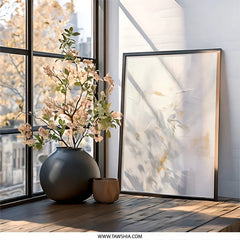 Abstract Wall Art, Neutral Tones Art, Modern Home Decor, Minimalist Art Print, Contemporary Wall Decor, Bedroom Decor, Living Room Art - Tawshia