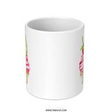 Watermelon Cupcake Mug, Cute Dessert Mug, Foodie Gift, Funny Cupcake Mug, Unique Mug Design, Sweet Treat Mug, Novelty Mug, Kitchen Decor - Tawshia
