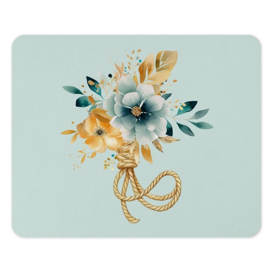 Floral Mouse Pad, Watercolor Flowers, Elegant Office Decor, Cute Desk Accessory, Boho Floral Computer Mat, Pastel Flower Mousepad Gift - Tawshia