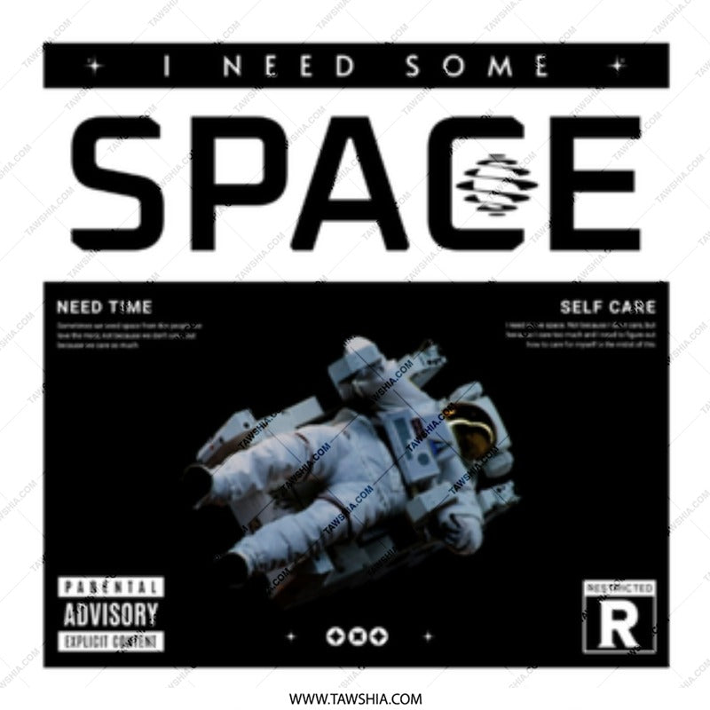 I Need Some Space Astronaut Poster product