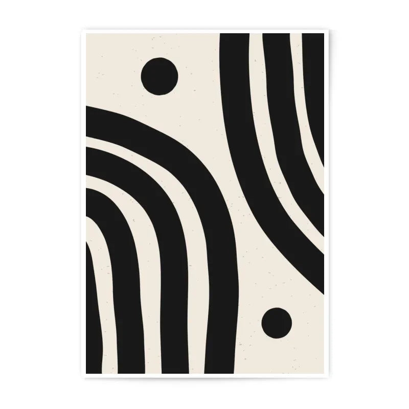 Modern Abstract Photographic Print, Arches Wall Art, Black and Beige Minimalist Home Decor, Contemporary Geometric Art Print - Tawshia